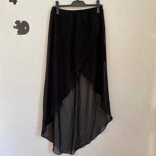 エイチアンドエム(H&M)のスケ素材スカート(ミニスカート)