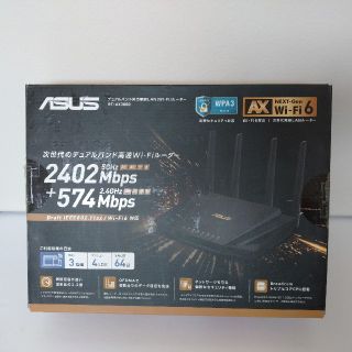 エイスース(ASUS)のASUS Wi-Fi 無線ルーター RT-AX3000 WiFi6(PC周辺機器)