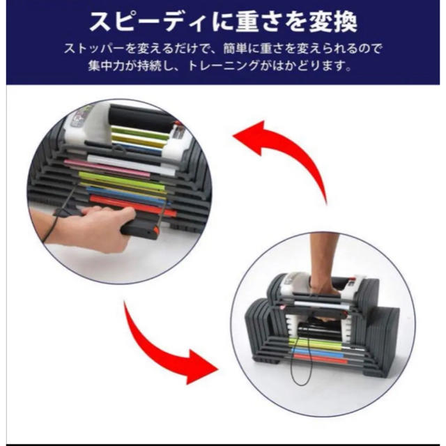 再入荷】可変式ブロックダンベル90ポンド 41kg 2個セット 再入荷】可変式ブロックダンベル90ポンド 41kg 2個セット