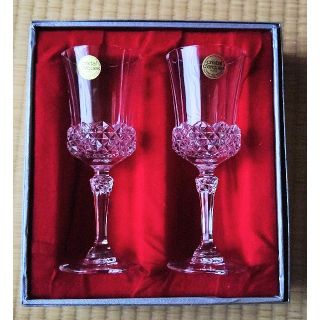 クリスタルダルク(Cristal D'Arques)のCRISTAL DARQUES＊クリスタルダルク ロンシャン ワイングラス ペア(グラス/カップ)