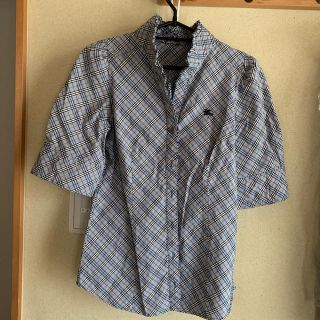 バーバリーブルーレーベル(BURBERRY BLUE LABEL)のチェックシャツブラウス(シャツ/ブラウス(長袖/七分))