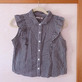 ハニーズ(HONEYS)の【期間限定SALE！】ギンガムチェック フリルブラウス(シャツ/ブラウス(半袖/袖なし))