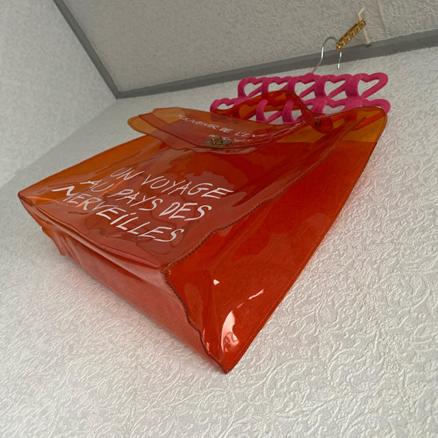 ハンドバッグ エルメス ビニール ケリー オレンジ 限定品 人気