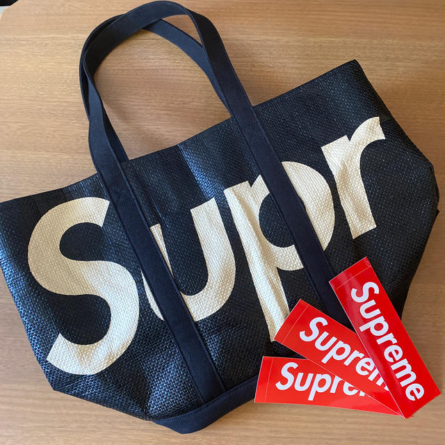 【人気色】Supreme Raffia Tote シュプリーム　トートバッグ