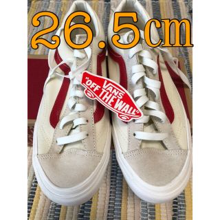 ヴァンズ(VANS)のvans style 36 marshmallow / red バンズ 26.5(スニーカー)