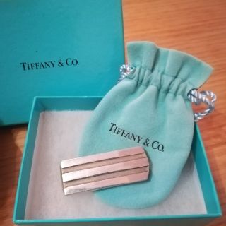 ティファニー(Tiffany & Co.)の限定価格　TIFFANY　ティファニー　マネークリップ　ストライプ　財布(マネークリップ)