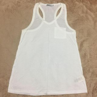 アレキサンダーワン(Alexander Wang)のT by Alexander Wang 定番タンクトップ 新品 白(タンクトップ)