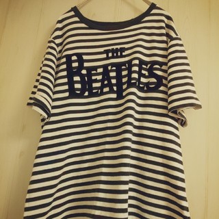 Beatles ビートルズ ボーダーTシャツ メンズ S レディースM～Lの方も(Tシャツ/カットソー(半袖/袖なし))