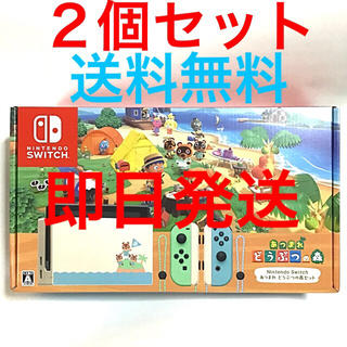 ニンテンドースイッチ(Nintendo Switch)の2個 あつまれ どうぶつの森セット Switch ニンテンドースイッチ(家庭用ゲーム機本体)