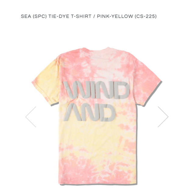 SEA SPC TIE-DYE T-SHIRT PINK-YELLOW タイダイ メンズのトップス(Tシャツ/カットソー(半袖/袖なし))の商品写真