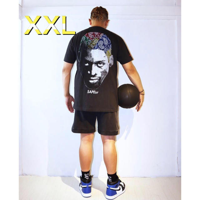 SAPEur ロッドマン MULTIPaisieyHead Tシャツ  XXL