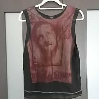 ジャンポールゴルチエ(Jean-Paul GAULTIER)のジャンポールゴルチェトップス 絵画柄 ヴィンテージ(Tシャツ/カットソー(半袖/袖なし))