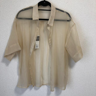 ジーユー(GU)のgu  シアーオーバーサイズシャツ(シャツ/ブラウス(半袖/袖なし))