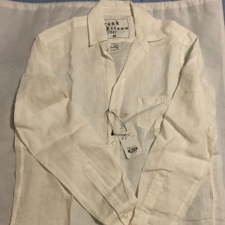 ドゥーズィエムクラス(DEUXIEME CLASSE)の【新品未使用タグ付き】Frank&Eileen LINEN シャツ　XS(シャツ/ブラウス(長袖/七分))