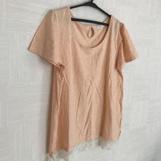 ショコラフィネローブ(chocol raffine robe)のchocol raffine robe レース Tシャツ(カットソー(半袖/袖なし))