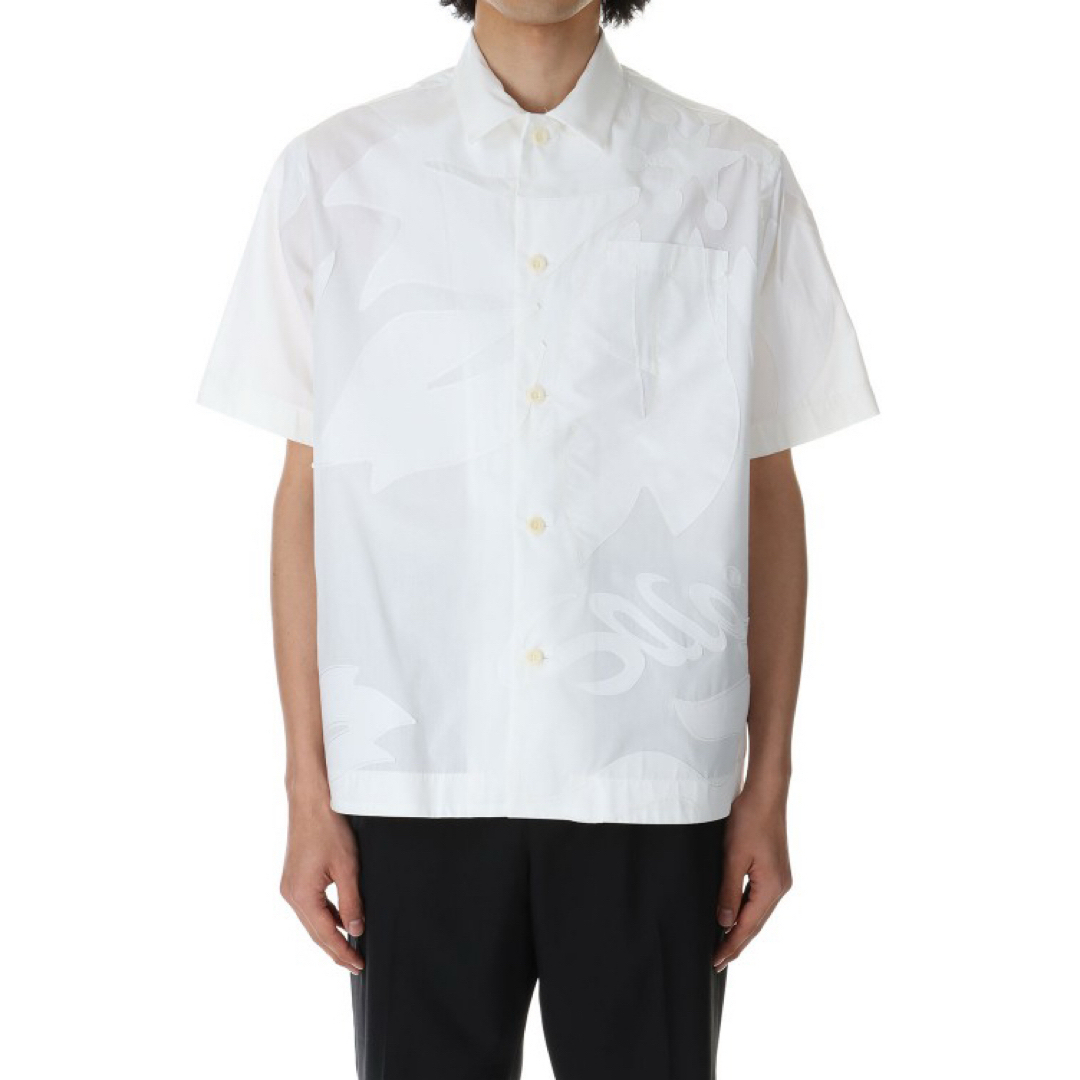 sacai - sacai24SS Floral Embroidered Patch Shirtの通販 by 要 sacai - sacai24SS Floral Embroidered Patch Shirtの通販 by 要