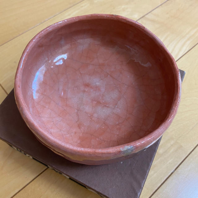 宗楽造　赤楽茶椀　茶道具 エンタメ/ホビーの美術品/アンティーク(陶芸)の商品写真