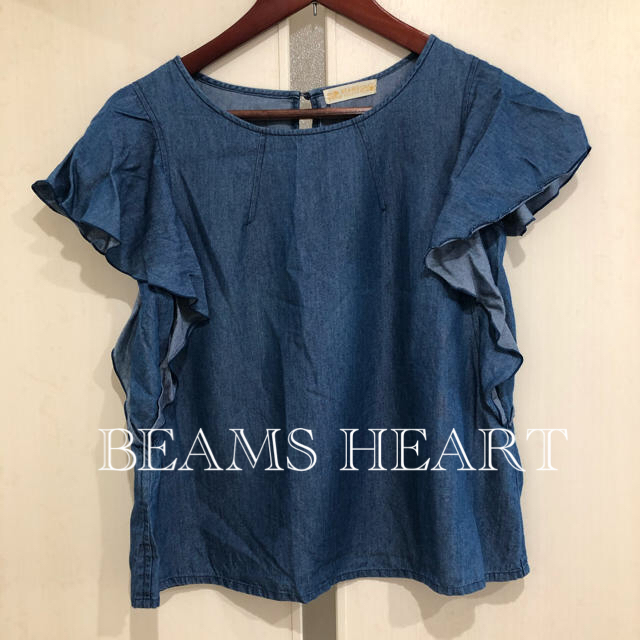 BEAMS(ビームス)のBEAMS HEART フレアノースリーブブラウス レディースのトップス(シャツ/ブラウス(半袖/袖なし))の商品写真