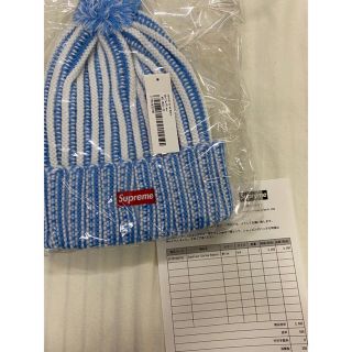 シュプリーム(Supreme)のsupreme contrast stripe beanie white(ニット帽/ビーニー)