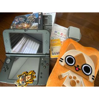 ニンテンドウ(任天堂)の【きこまま様専用】美品！3DS LL＋モンハン4G＋アイルーケース＋充電器(携帯用ゲーム機本体)