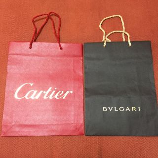 カルティエ(Cartier)のカルティエ、ブルガリ ショップ袋 2セット(ショップ袋)