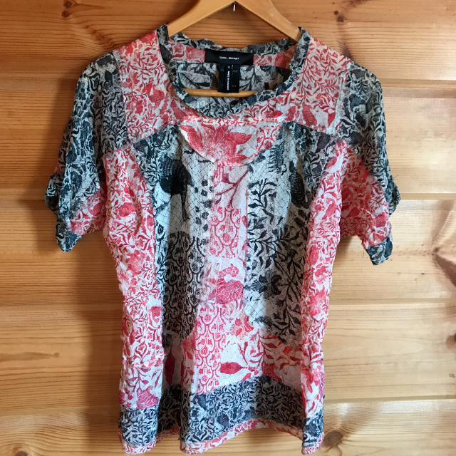 Isabel Marant(イザベルマラン)のイザベルマラン 　シルク　トップス　 レディースのトップス(Tシャツ(半袖/袖なし))の商品写真