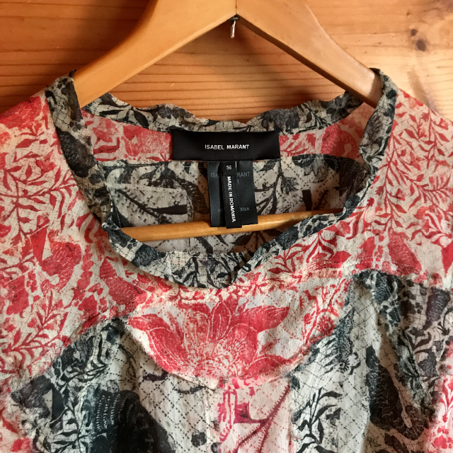 Isabel Marant(イザベルマラン)のイザベルマラン 　シルク　トップス　 レディースのトップス(Tシャツ(半袖/袖なし))の商品写真