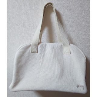 ステューシー(STUSSY)のSTUSSY (ステューシー) バック ホワイト(ボストンバッグ)