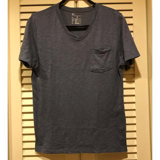 ギャップ(GAP)のGAP Vネック ポケット Tシャツ 無地 Sサイズ ネイビー色(Tシャツ/カットソー(半袖/袖なし))