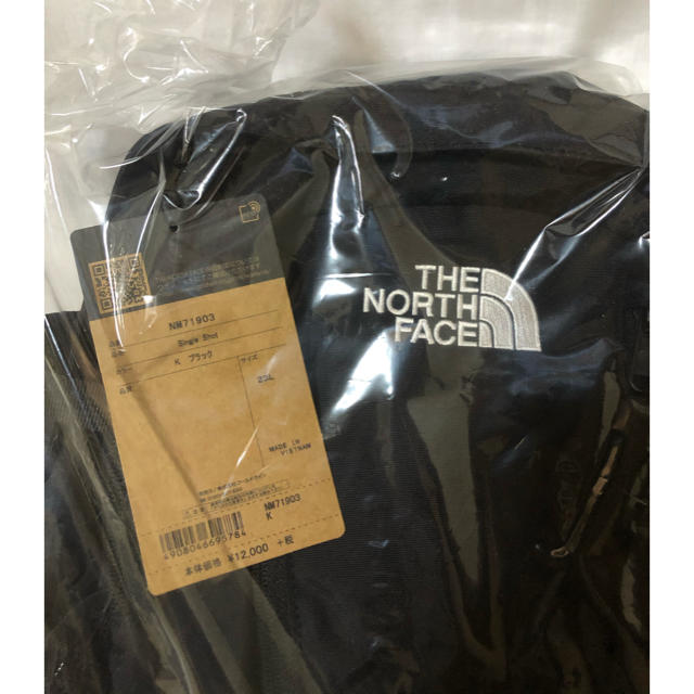 THE NORTH FACE(ザノースフェイス)の【新品・未使用】ザ・ノースフェイス　シングルショット　NM71903　ブラック メンズのバッグ(バッグパック/リュック)の商品写真