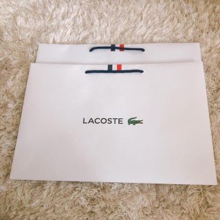 ラコステ(LACOSTE)のラコステ紙袋2枚セット(ショップ袋)