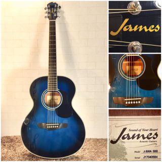 James - 1203.James J-300A SBB/トップ単板/美品/低弦高調整済み‼️の