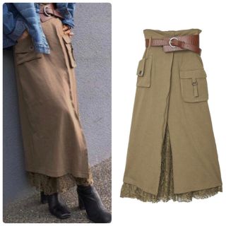 アメリヴィンテージ(Ameri VINTAGE)の販売中-Ameri VINTAGE WORK LAYERED SKIRT(ロングスカート)