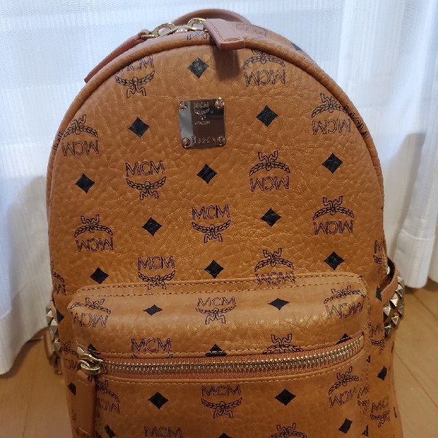 【正規品】 ☆ほぼ未使用☆エムシーエム MCM リュック  コニャック Sサイズ