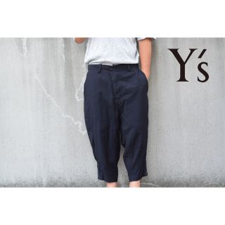 ワイズ(Y's)の極美品 15SS Y's ワイズ サルエルパンツ 2 ネイビー 紺(サルエルパンツ)