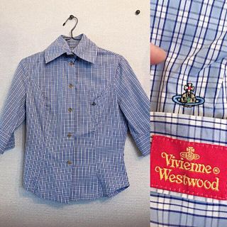 ヴィヴィアンウエストウッド(Vivienne Westwood)のVivienne Westwood Red Label チェック柄ブラウス(シャツ/ブラウス(長袖/七分))