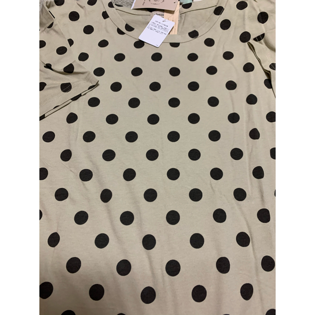 SM2(サマンサモスモス)の新品　最終タイムセール　サマンサモスモス　オーガニックコットン　ドットTシャツ レディースのトップス(Tシャツ(半袖/袖なし))の商品写真
