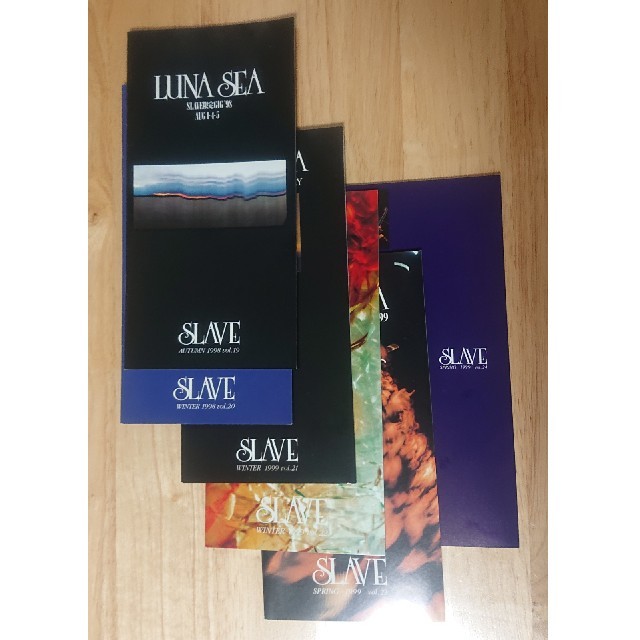 LUNA SEA ファンクラブ“SLAVE” 会報 19号〜24号 98〜99年 エンタメ/ホビーのタレントグッズ(ミュージシャン)の商品写真