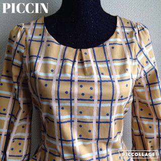 ピッチン(PICCIN)のPICCINリボンコットンワンピース(ひざ丈ワンピース)