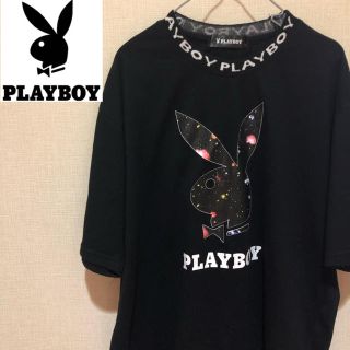 プレイボーイ(PLAYBOY)の【フルジョ必見！】プレイボーイ ビッグロゴ プリント 半袖Tシャツ Lサイズ(Tシャツ(半袖/袖なし))