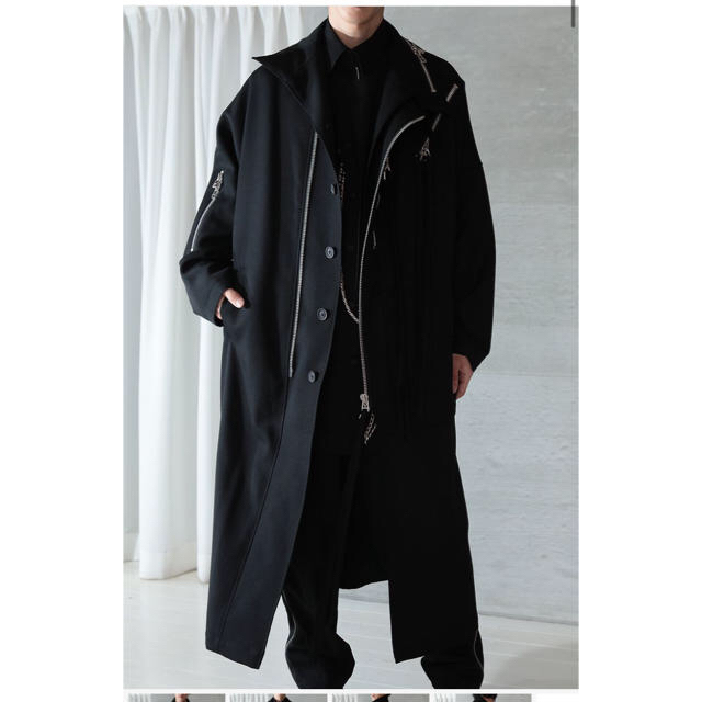 期間限定 Yohji yamamoto 20/21aw チェーン付きFコート