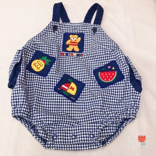 ミキハウス(mikihouse)のUSED  baby  レトロミキハウスロンパース(ロンパース)