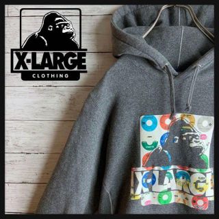 エクストララージ(XLARGE)の【希少デザイン】エクストララージ ビッグロゴ入りパーカー ストリート 裏起毛(パーカー)