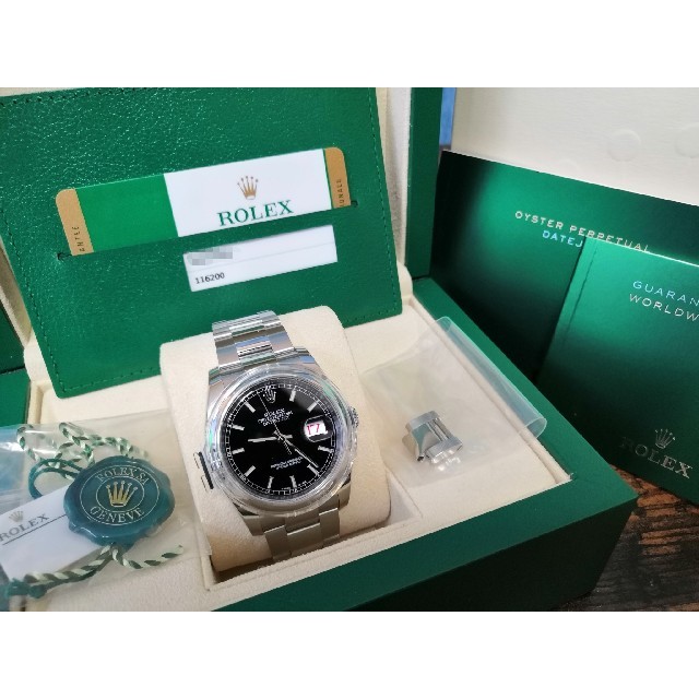 ROLEX(ロレックス)の★ほぼ未使用★ ROLEX ロレックス 116200 デイトジャスト 正規品 メンズの時計(腕時計(アナログ))の商品写真