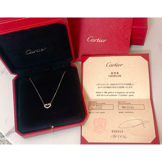 Cartier - 廃盤レアモデル‼︎　フルダイヤハートネックレス♡