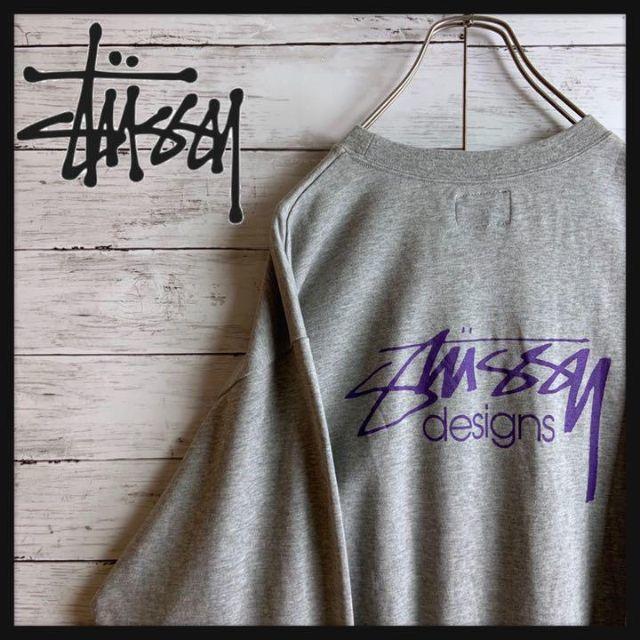 STUSSY(ステューシー)の【定番デザイン】ステューシー ビッグロゴ スウェットトレーナー 薄手 ストリート メンズのトップス(スウェット)の商品写真