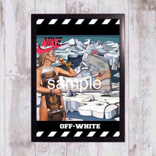 ナイキ(NIKE)のOFF-WHITE × NIKE AIR JORDAN 1 額付き(スニーカー)