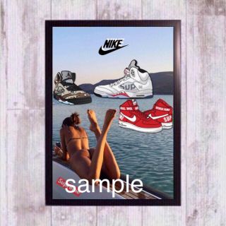 ナイキ(NIKE)のsupreme × NIKE AIR JORDAN 額付き(スニーカー)