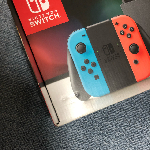 Nintendo Switch Joy-Con (L) ネオンブルー/ (R) の通販 by リュウト's shop｜ラクマ