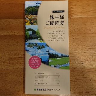 東急不動産ホールディングス 株主優待券 (宿泊券)